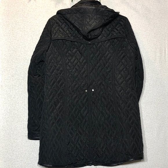 Calvin Klein knee length black winter jacket - Picture 2 of 3